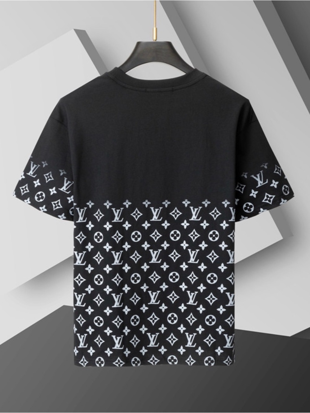 Louis Vuitton Black and White Monogram Short Sleeve Tee - Picture 2 of 4